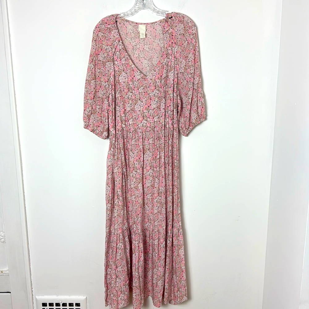 H&M Floral Midi Dress